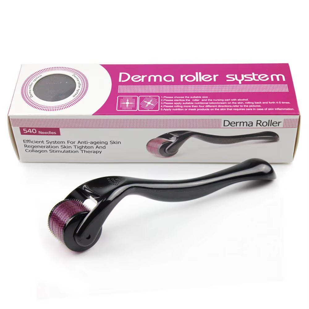 540 Medical Grade Derma Roller Microneedling Roller for Hair Growth Beard Acne Wrinkle Removal Skin Care Body Treatment