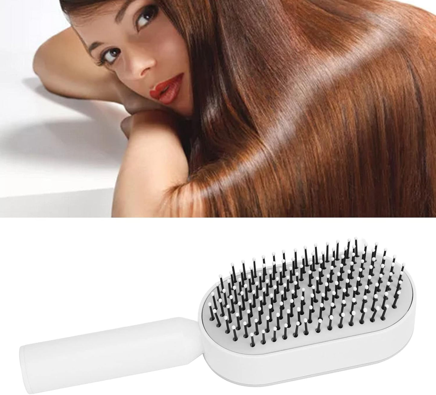 Self Cleaning Hair Brush,3D Air Cushion Cushion Massager Brush Air Cushion Hair Brush Self Cleaning