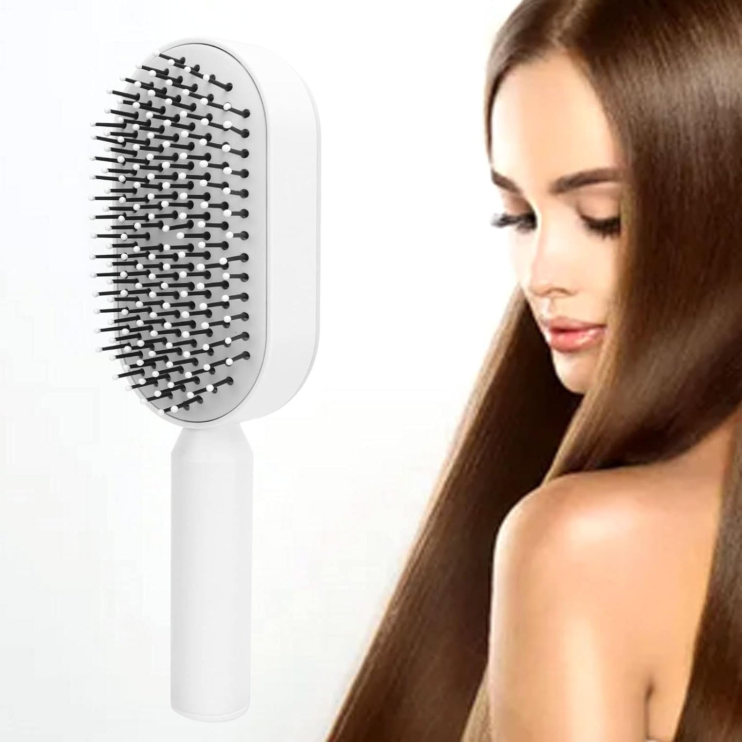 Self Cleaning Hair Brush,3D Air Cushion Cushion Massager Brush Air Cushion Hair Brush Self Cleaning