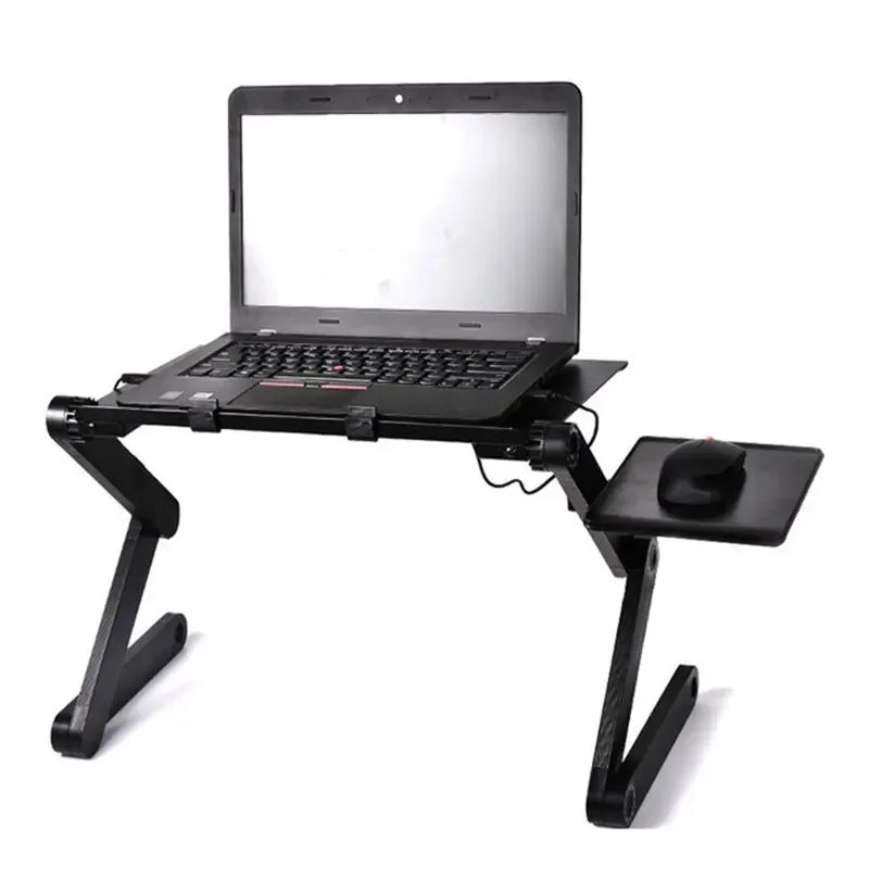 Adjustable Vented Laptop Stand - Foldable Desk for Office-0