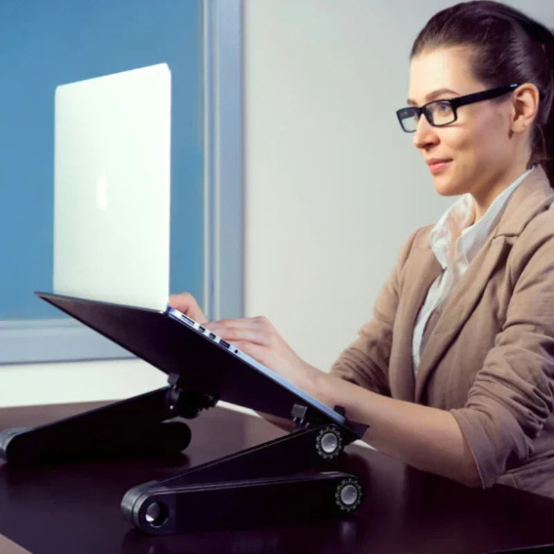 Adjustable Vented Laptop Stand - Foldable Desk for Office-2