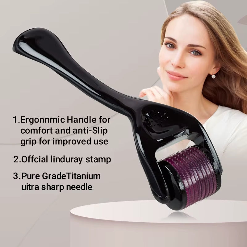 540 Medical Grade Derma Roller Microneedling Roller for Hair Growth Beard Acne Wrinkle Removal Skin Care Body Treatment