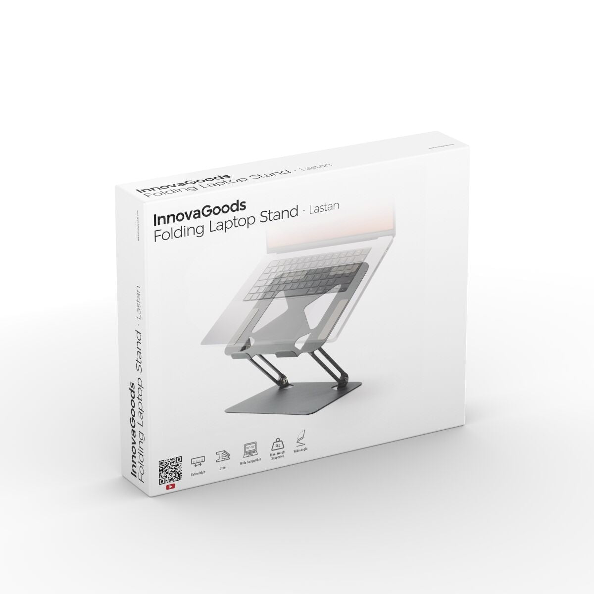 Folding and Adjustable Laptop Stand Lastan InnovaGoods-1